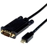 Roline Mini-DisplayPort / VGA adapterski kabel mini DisplayPort vtič\, VGA 15-polni vtič 5.00 m črna 11.04.5979 DisplayPort kabel, (20415559) | Shoptok.si