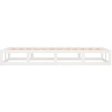  Okvir za krevet bijeli 100 x 200 cm od masivnog drva | shoptok.hr