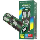 Borofone Zvučnik bežični, Bluetooth, 1200 mAh, 3 h, maskirna zelena – BR1 Beyond Green | Eponuda.ba