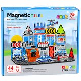 Magnetic Construction Blocks Police Base Vehicles Policeman 44 pcs. | shoptok.hr