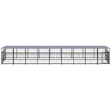  Vanjski kavez za pse s krovom čelični 16,89 m² | shoptok.hr