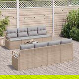  Sjedeća garnitura za vrt 9 pcs Bež siva 55 x 55 x 37 cm | shoptok.hr