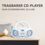 Silva Schneider MPC 25.4 USB beli PLL in Prenosni radio/CD-predvajalnik/USB MP3 FM-PLL, CD-R, CD-RW, USB | Shoptok.si