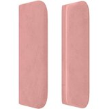  Vzglavje z ušesi roza 203x16x78/88 cm žamet, (20953804) | Shoptok.si