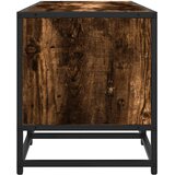 TV ormarić dimljeni hrast 120x35x41cm konstruirano drvo i metal | Eponuda.com
