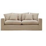Kave Home Bež lanena sofa 240 cm Nora – Cijene
