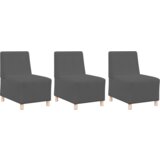 SOFA Chiar 3 pcs Tamno siva 55 x 74 x 82 cm Baršunasta tkanina | shoptok.hr