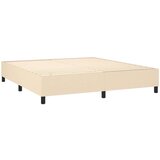  Krevet s oprugama i madracem krem 160x200 cm od tkanine | shoptok.hr