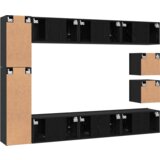  Set TV komoda s policom Zidne Ostalo s pohranom 10 pcs Crni hrast Konstruirano drvo | shoptok.hr