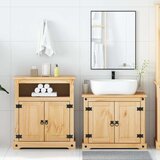  2-dijelni set kupaonskog namještaja Corona masivna borovina | shoptok.hr