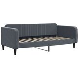 vidaXL Dnevni krevet na razvlačenje tamnosivi 100x200 cm baršunasti | shoptok.hr