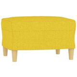 vidaXL Stolček za noge svetlo rumen 60x50x41 cm blago, (20983807) | Shoptok.si