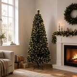  Svjetlovodno božićno drvce 180 cm 24 LED lampica Topla bijela Slike