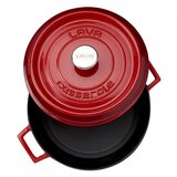 Lava Rdeč litoželezni lonec s pokrovom 28 cm | Shoptok.si