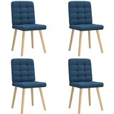Maison Chic Jedilni stoli - Vzorci stoli 4 kosi modro blago A811, (22032010) | Shoptok.si