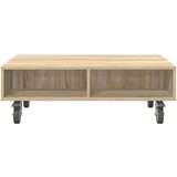 Stolić sa kotačima Sonoma hrast 90 x 50 x 30 cm | shoptok.hr