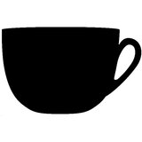 SECURIT ČRNA KREDNA TABLA Silhouette - skodelica FBCUP Cene