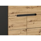MID.YOU Garderobna Klop Canu, Temno Siva, Barva Hrasta | Shoptok.si