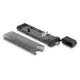 External USB Type-C Combo Enclosure for M.2 NVMe PCIe or SATA SSD - tool free