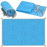 springos Koc plażowy 200x150 cm, dvoslojna podloga za plažo brez peska, modre barve., (21635632) | Shoptok.si