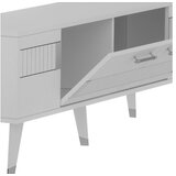 Hanah home tv polica moda white silver