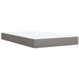  Krevet s oprugama i madracem smeđesivi 120 x 200 cm od tkanine | shoptok.hr