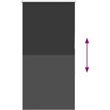 vidaXL Rolo zavjesa Blackout Black 80x150 cm Širina tkanine 75,7 cm | shoptok.hr
