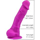 Loving Joy Dildo Realistic Purple 7 | Shoptok.si
