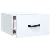  Stenske nočne omarice 2 kosa visok sijaj bele 35x35x20 cm, (20733437) | Shoptok.si