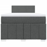  Krevet box spring s madracem tamnosivi 120 x 190 cm tkanina | shoptok.hr