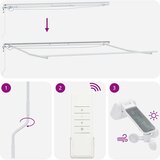 Okvir tende z LED lučmi Bela 400 × 300 cm Aluminij - - Bela - 28.68 - 400 x 300 cm - 2025- | Shoptok.si