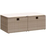 vidaXL 2-dijelni set vrtnih sofa s jastucima bež od poliratana bagrem | shoptok.hr