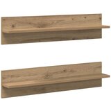  Polica na zidu Zidne 2 pcs Umjetnički hrast 80 x 11,5 x 18 cm | shoptok.hr