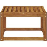 Vanjski otoman Čvrsto drvo akacije Prirodna 59 x 59 x 37 cm | shoptok.hr