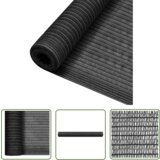  The Living Store Zaščitna mreža antracitna 1,2x50 m HDPE 75 g/m² - Mreža Za Zasebnost, (21742548) | Shoptok.si