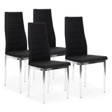 Modern Home Trepezarijske stolice set 4 kom Tami eko koža Black | ePonuda.com