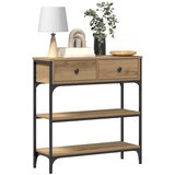  Konzolna stolica s ladicama Umjetnički hrast 72,5 x 25 x 75 cm | Eponuda.com