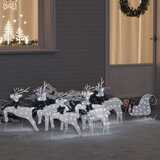  LED Riječni jeleni 7 pcs Srebrno tkanina | shoptok.hr
