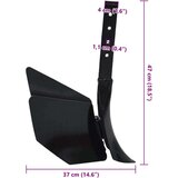 vidaXL Priključak za plug crni metalni | shoptok.hr
