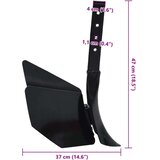vidaXL za plug crni metalni | Eponuda.com