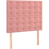 Box spring krevet s madracem ružičasti 90x200 cm baršunasti | shoptok.hr