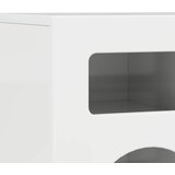 TV ormar Visoki sjaj bijela 80 x 35 x 40 cm Konstruirano drvo | Eponuda.com