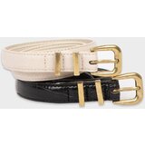 Defacto Women's Faux Leather 2-Piece Dress Belt cene