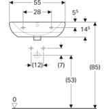 Geberit Selnova 55 lavabo 500.315.01.1(7) | ePonuda.com
