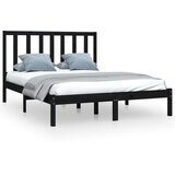  Okvir za krevet od masivne borovine crni 140 x 190 cm | shoptok.hr