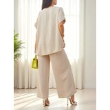 Resti Women's cotton set with short sleeves and flared pants | Shoptok.si
