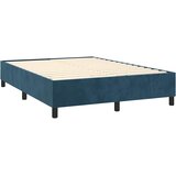  Krevet s oprugama i madracem tamnoplavi 140x190 cm baršunasti | shoptok.hr