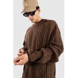Blue Tomato Essential Knit Pulover brown Cene