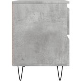  Noćni ormarići 2 kom boja betona 40x35x50 cm konstruirano drvo | shoptok.hr