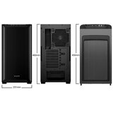 Be Quiet! pure base 501 (bg073) midi-atx črno ohišje | Shoptok.si